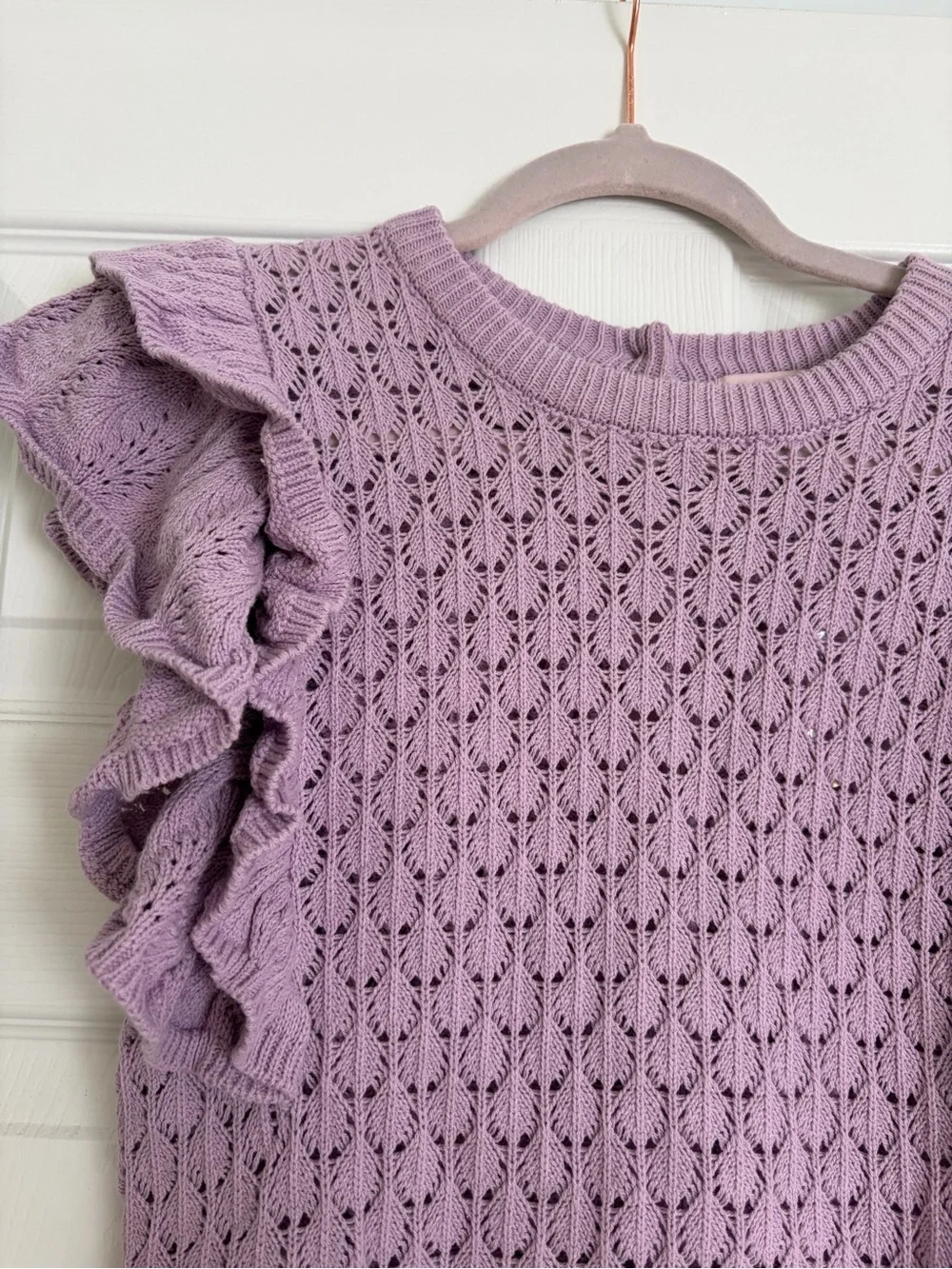 NEVER WORN | PURPLE KNIT TOP | Size: Small